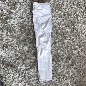 White Skinny Garage skinny jeans
